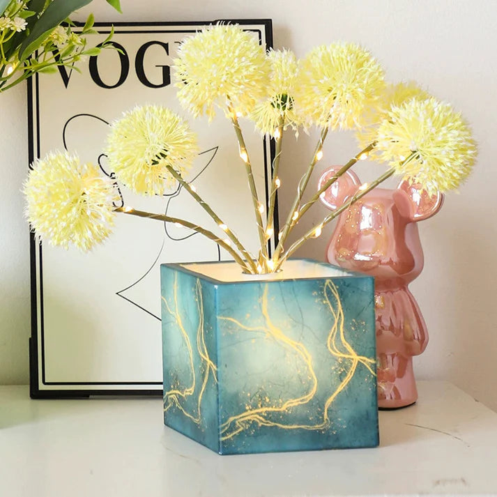 Venue Ambience LED Flower Lamp - 4.9x4.9x13.8in Commercial Event Decor