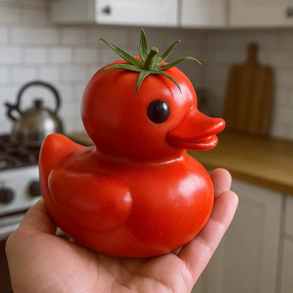 Whimsical Vegetable Duck Resin Craft Decorations
