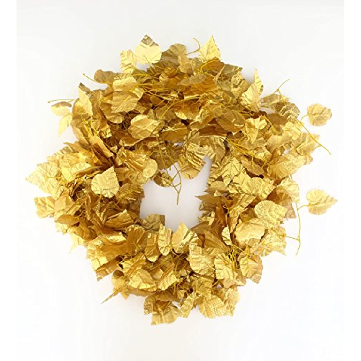 Bulk 12Pcs Artificial Golden Grape Vine Ivy Hanging Garland Plants Wholesale