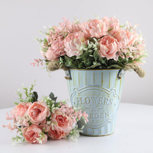 1 Bush 12 Inch Artificial Flowers Peony Bouquet - Artificialmerch