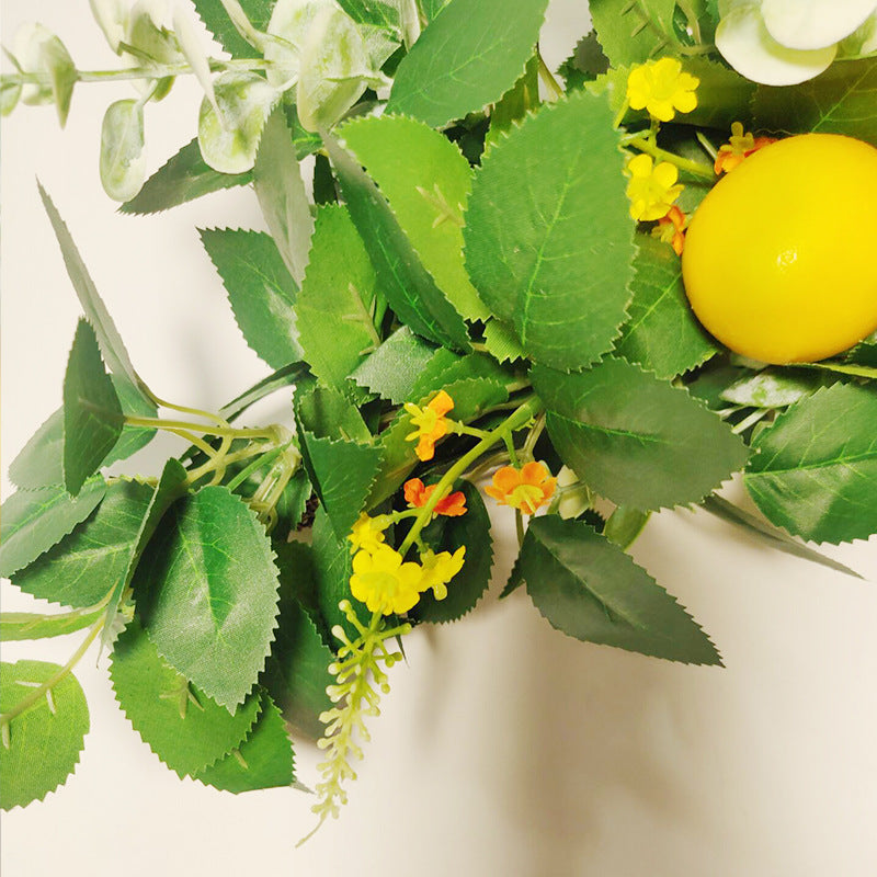 Commercial Venue Artificial Lemon Leaf Garland, 70.9" L, Citrus-Themed Greenery Vine
