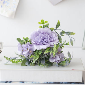 1 Bush 10 Inch Artificial Flowers Peony with Buds Bouquet - Artificialmerch