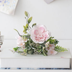 1 Bush 10 Inch Artificial Flowers Peony with Buds Bouquet - Artificialmerch