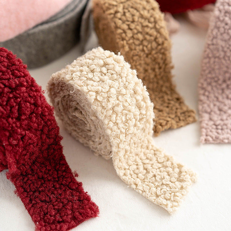 Bulk Christmas Wool Felt Ribbon for DIY Crafts Gifts Bow Christmas Tree Ribbon Wholesale