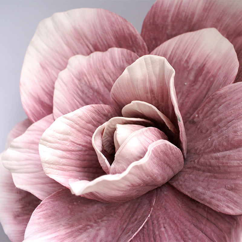 Bulk Extra Size Artificial Magnolia Foam Flower Head Photo Mall Prop Wholesale