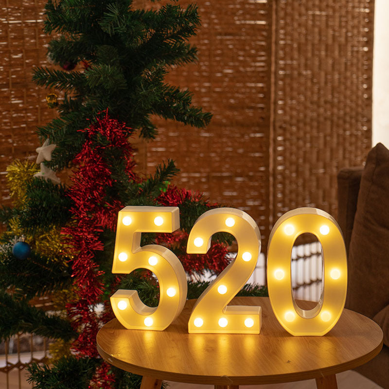 Bulk Marquee Number Lights Sign Decorative Led Light Up Number Letters Wholesale