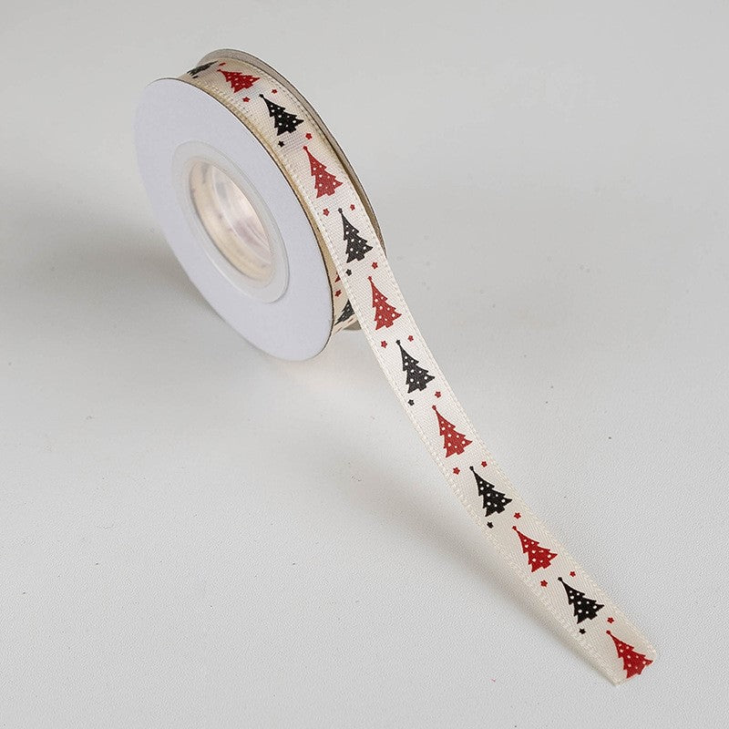 Bulk 10 Yards Christmas Ribbon Christmas Grosgrain Ribbon for Gift Wrapping DIY Crafts Xmas Decorations Wholesale