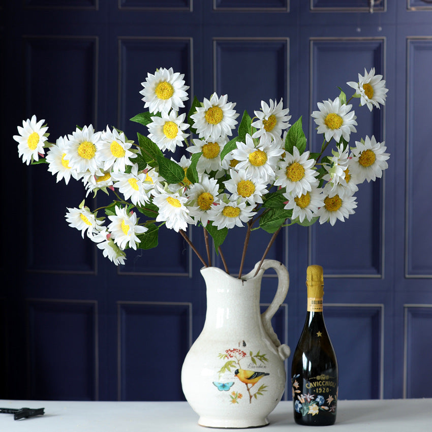 Bulk 29" Sunflower Long Stem Spray Silk Flowers Artificial Flowers Arrangement Wholesale