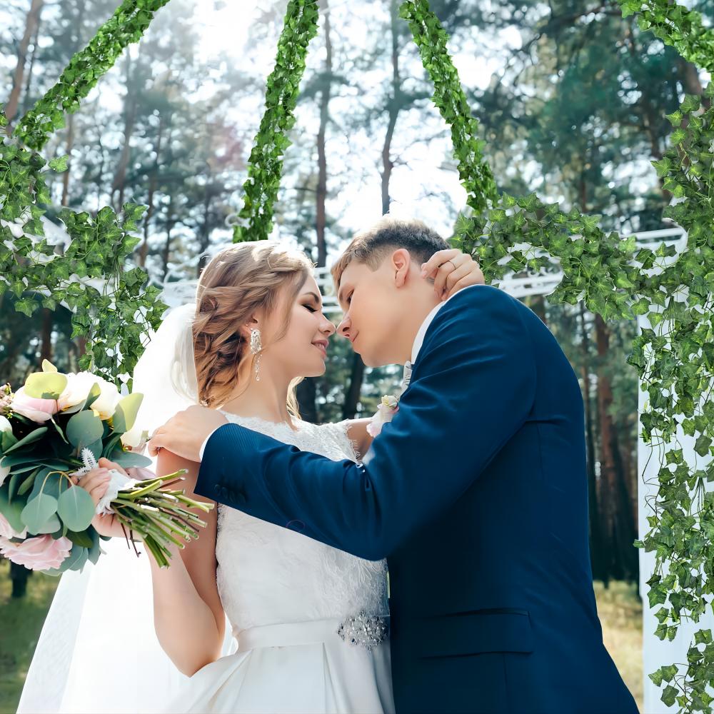 Bulk Artificial Ivy Leaf Vines Silk Ivy Leaves Hanging for Home Kitchen Garden Office Wedding Wall Decor Wholesale