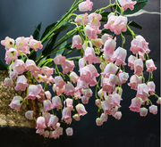 39 Inch Lily of The Valley Hanging Orchid Silk Flowers, Long Stem, Bulk Wholesale Artificial Flowers