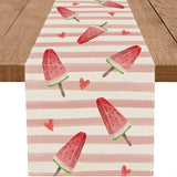 Bulk 4 Pcs Bulk Ocean Beach Linen Table Runners for Family Dinner Wedding Outdoor Interior Decoration Wholesale