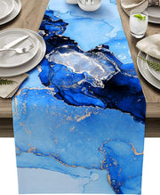 Ombre Cotton Linen Table Runners 12x108 Inch Bulk Pack for Restaurant Party Wedding Holiday Decorations