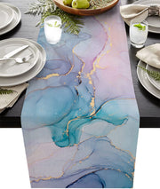 Ombre Cotton Linen Table Runners 12x108 Inch Bulk Pack for Restaurant Party Wedding Holiday Decorations