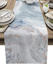 Ombre Cotton Linen Table Runners 12x108 Inch Bulk Pack for Restaurant Party Wedding Holiday Decorations