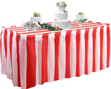 Bulk 14FT Disposable Tablecloth & Skirt Set for Rectangle Table Wedding Buffet Birthday Party Baby Shower Decorations Wholesale