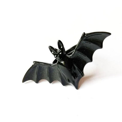 Bulk 12 Pcs Vintage Gothic Bat Rings Adjustable Halloween Bat Wing Rings for Women and Men Halloween Cosplay Party Accessories Wholesale