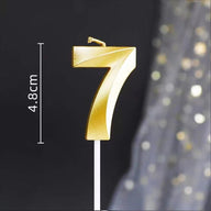 Bulk Gold Number 0-9 Birthday Candles Happy Birthday Cake Toppers for Parties Weddings and Anniversaries Wholesale