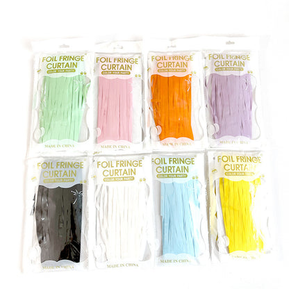 Bulk 2 pcs Macaron Tinsel Curtain for Christmas Party Holiday Celebrations Birthday Gatherings Wedding Decor and New Home Setup Wholesale