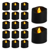 Premium Reusable LED Tea Lights 12 Pack Frosted Flickering Wedding Anniversary Votive Centerpiece Table Settings Eco Friendly