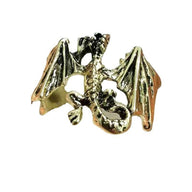 Bulk 12 Pcs Vintage Gothic Bat Rings Adjustable Halloween Bat Wing Rings for Women and Men Halloween Cosplay Party Accessories Wholesale