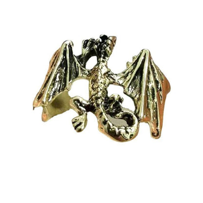 Bulk 12 Pcs Vintage Gothic Bat Rings Adjustable Halloween Bat Wing Rings for Women and Men Halloween Cosplay Party Accessories Wholesale