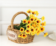 Artificial Sunflower Stems 12 Inch 10 Pcs Bulk Silk Sunflowers for Fall Indoor Outdoor Decoration