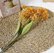 Artificial Daphne Odora Autumn Flower Stem with Foliage 27 Inch Rustic Cottage Style Bulk Quantity