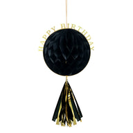 10-Pack 14-Inch Foldable Honeycomb Ball Decorations with Tassels – Birthday Party Decor Supplies