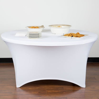 Bulk 10 Pcs Round Tablecloths Spandex Stretchable Table Cloth Wholesale