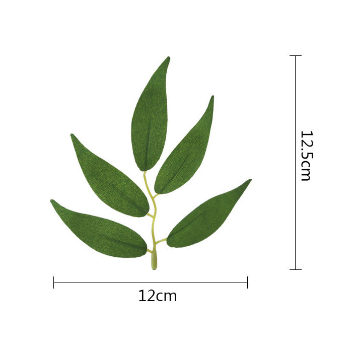 100 Pcs Artificial Willow Leaves for Crafts Wedding Decoration Bulk Pack