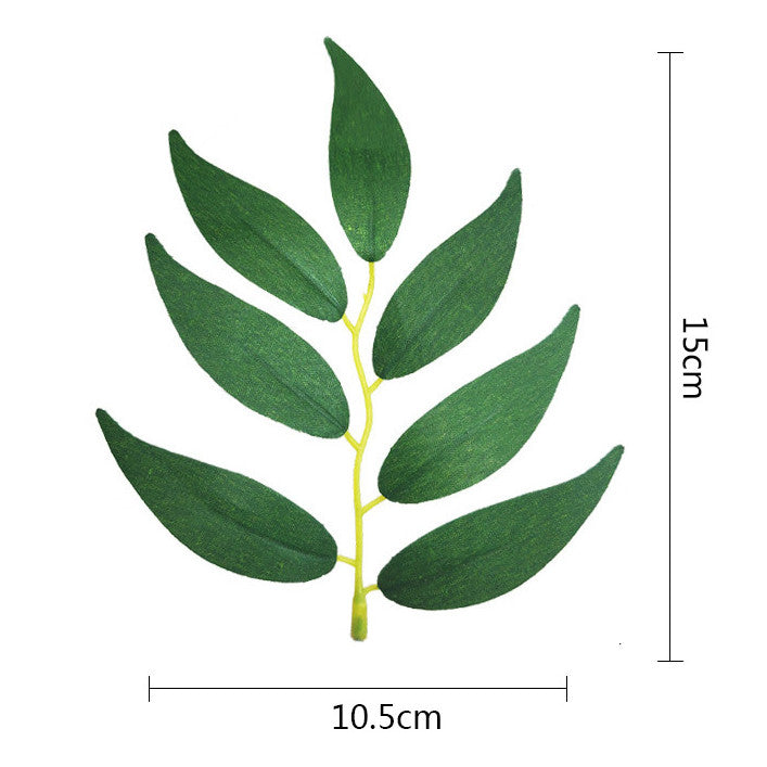 100 Pcs Artificial Willow Leaves for Crafts Wedding Decoration Bulk Pack