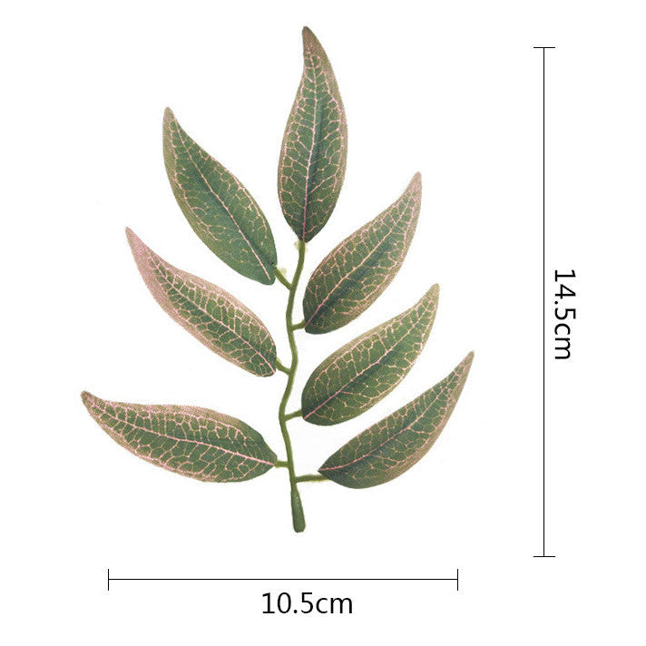 100 Pcs Artificial Willow Leaves for Crafts Wedding Decoration Bulk Pack