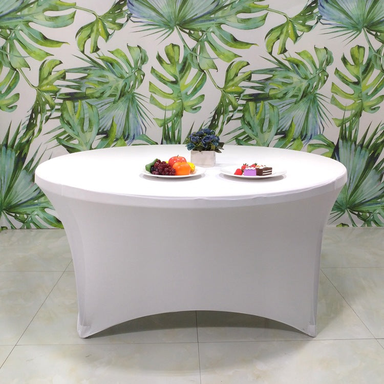 Bulk 10 Pcs Round Tablecloths Spandex Stretchable Table Cloth Wholesale