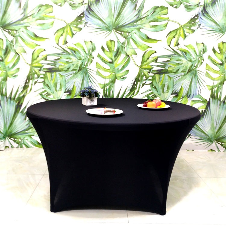 Bulk 10 Pcs Round Tablecloths Spandex Stretchable Table Cloth Wholesale
