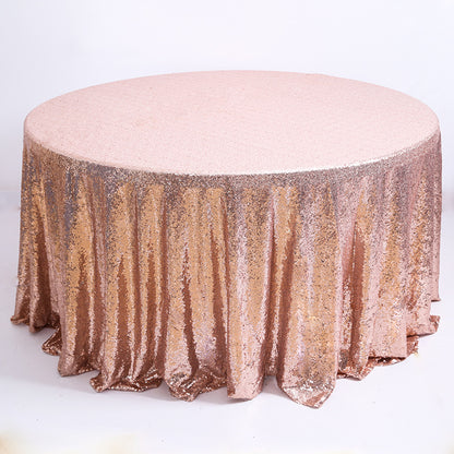 Bulk Round Tablecloths with Sequin Polyester Table Cover Wholesale