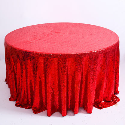 Bulk Round Tablecloths with Sequin Polyester Table Cover Wholesale