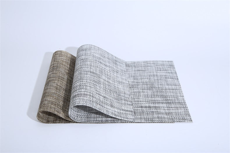 Bulk 2 PCS 17 Inch PVC Placemat Non-Slip Heat Resistant Placemat Wholesale