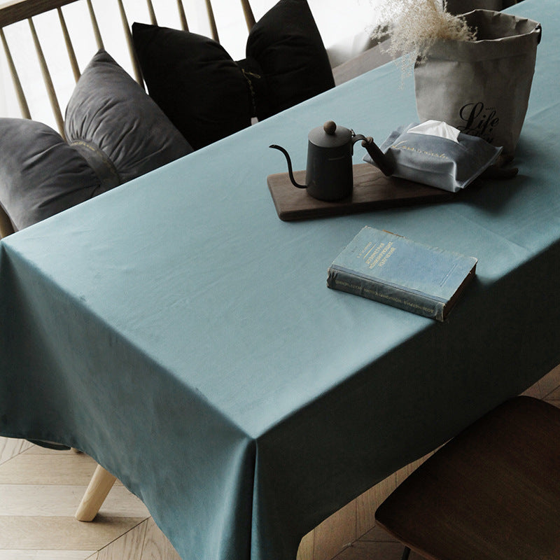 Bulk Tablecloths Dust-proof Wrinkle Resistant Velvet Tablecloth Wholesale