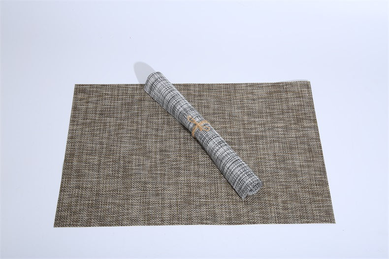 Bulk 2 PCS 17 Inch PVC Placemat Non-Slip Heat Resistant Placemat Wholesale