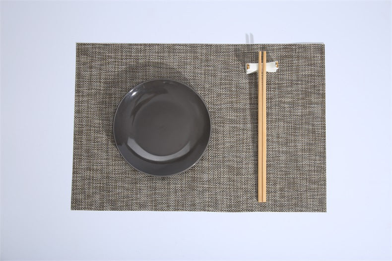 Bulk 2 PCS 17 Inch PVC Placemat Non-Slip Heat Resistant Placemat Wholesale