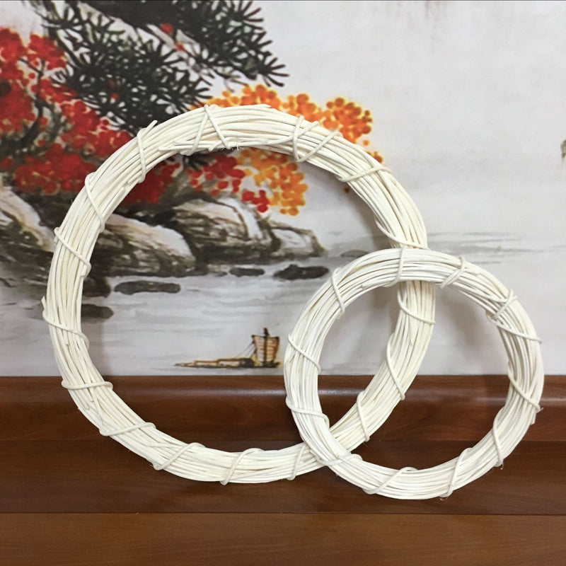 2 Pack Rattan Wreath Frames for DIY Crafts, Colorful, Bulk Wholesale