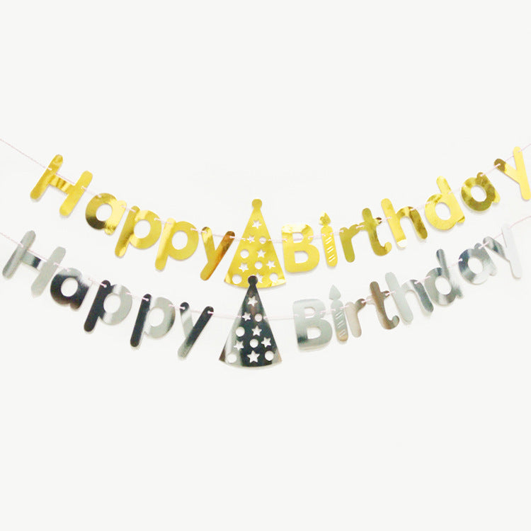 Bulk Glitter Happy Birthday Banner for Girls Boys Kids Adults Birthday Party Supplies Wholesale