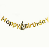 Bulk Glitter Happy Birthday Banner for Girls Boys Kids Adults Birthday Party Supplies Wholesale