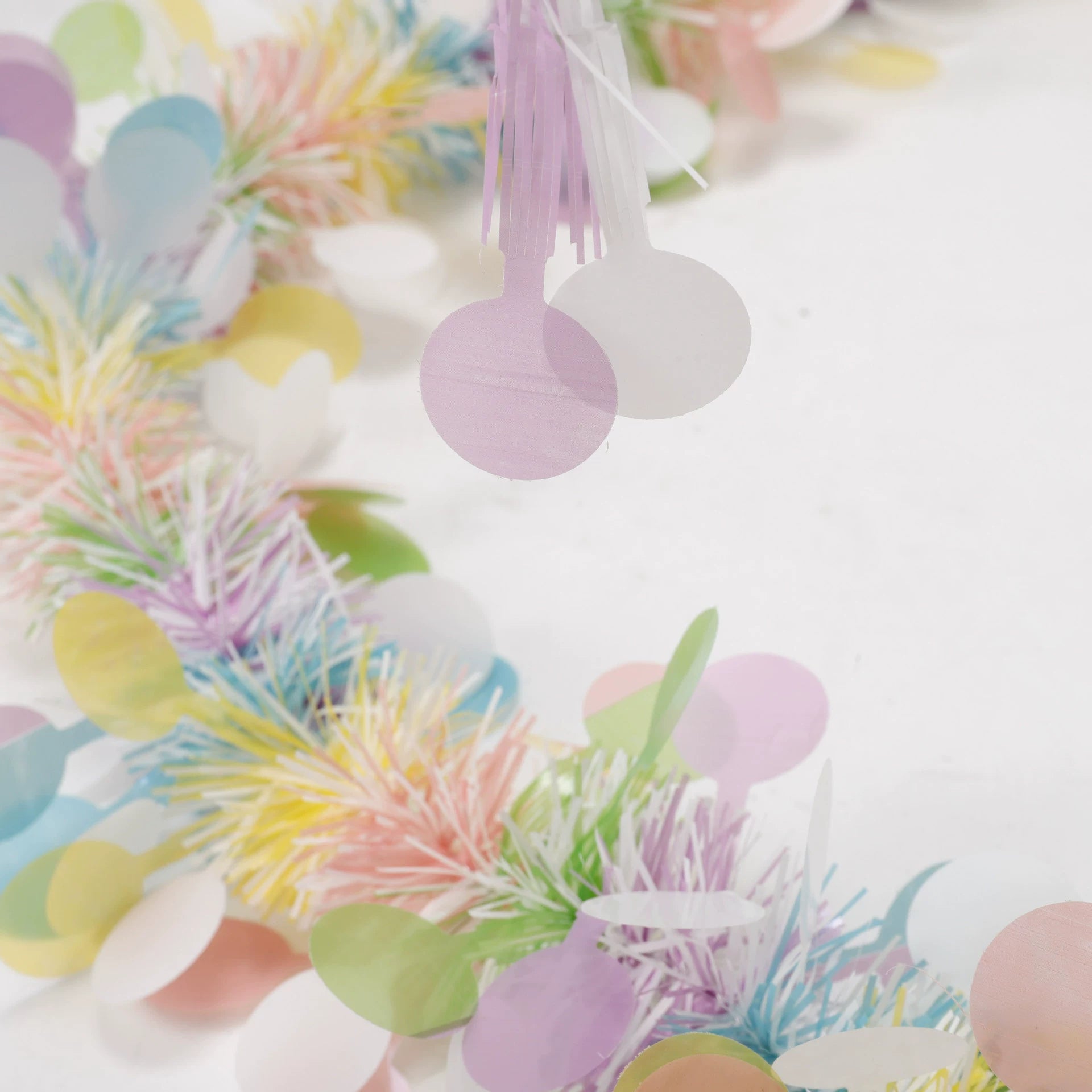 10 Pack Pastel Party Streamers (3.54in Wide x 6.56ft Long) | Christmas Party Decorations