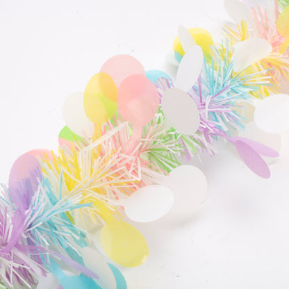 10 Pack Pastel Party Streamers (3.54in Wide x 6.56ft Long) | Christmas Party Decorations