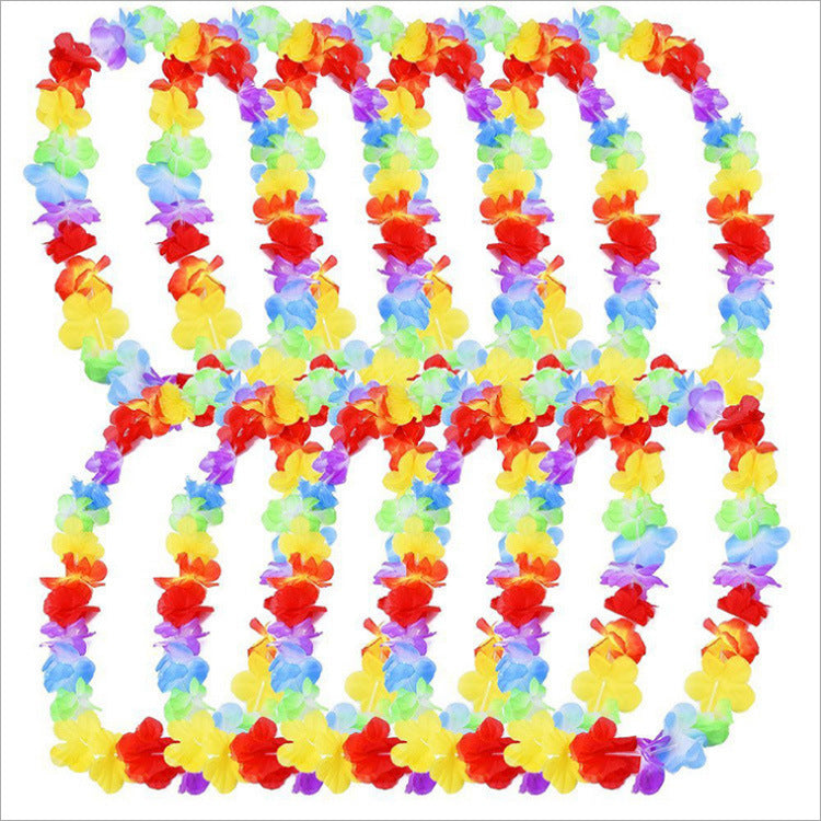39 Inch Hawaiian Leis 10 Pcs Artificial Tropical Flower Luau Party Decorations