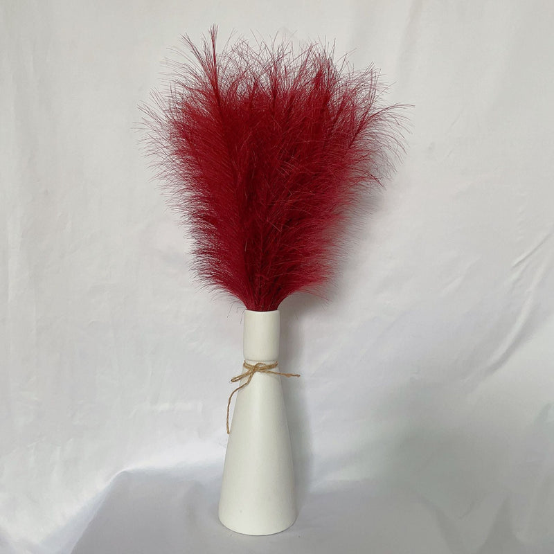 21 Inch Pampas Grass Stems 10 Pcs Fluffy Lifelike Artificial Faux Plant Bulk
