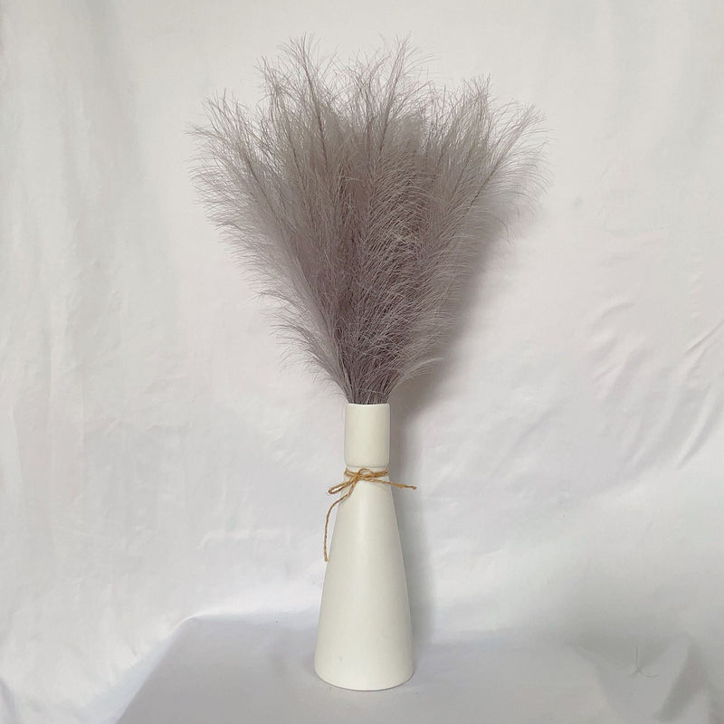 21 Inch Pampas Grass Stems 10 Pcs Fluffy Lifelike Artificial Faux Plant Bulk