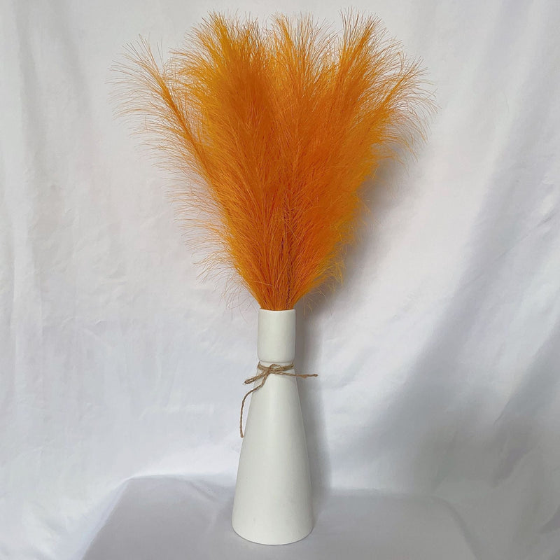 21 Inch Pampas Grass Stems 10 Pcs Fluffy Lifelike Artificial Faux Plant Bulk