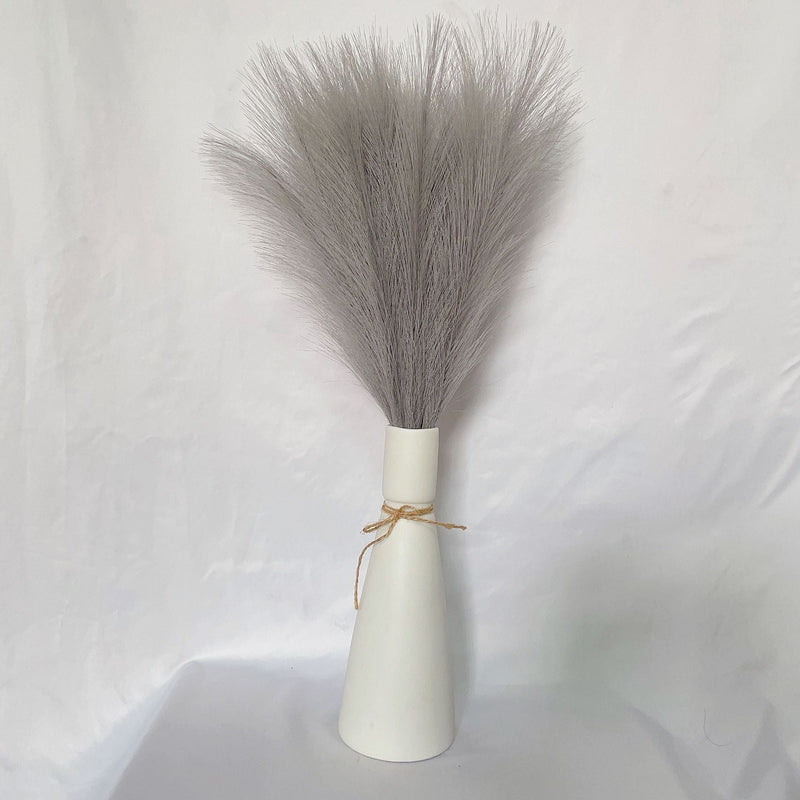 21 Inch Pampas Grass Stems 10 Pcs Fluffy Lifelike Artificial Faux Plant Bulk